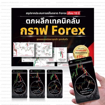2 in 1 หนังสือ ตกผลึกเทคนิคลับ กราฟ Forex,คริปโต + การ์ด จุดเข้า