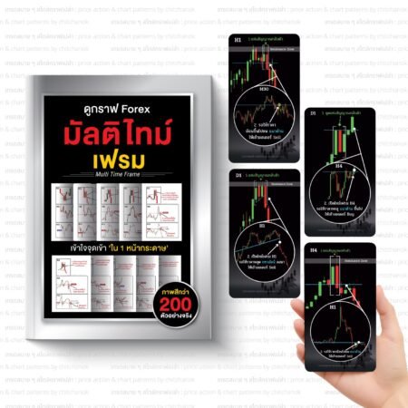 2 in 1 หนังสือ ดูกราฟ Forex มัลติไทม์เฟรม 1 + การ์ด จุดเข้า